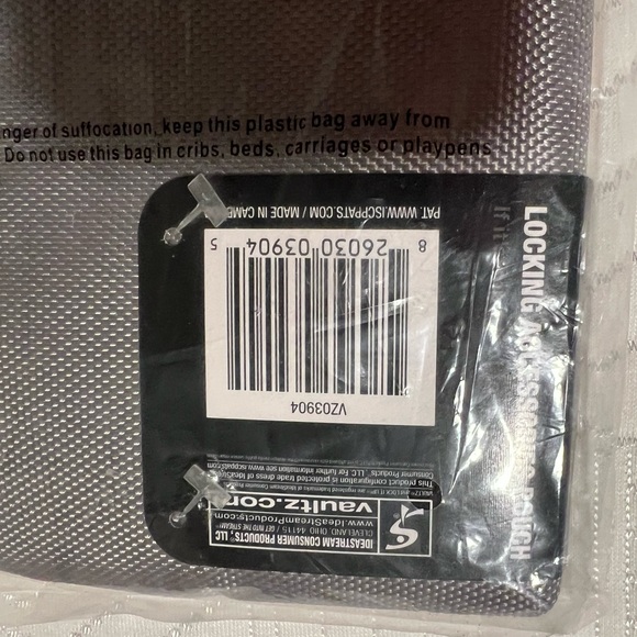 Gray Locking Accessory Pouch - Picture 2 of 2